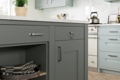 Clonmel Light Blue & Gun Metal Grey