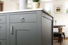 Clonmel Light Blue & Gun Metal Grey