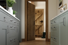 Clonmel Light Blue & Gun Metal Grey