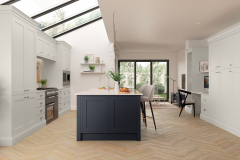Ellesmere Slate Blue and Light Grey