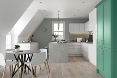 Strada Gloss White & Aldana Green