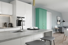 Strada Gloss White & Aldana Green