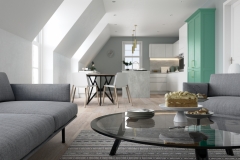 Strada Gloss White & Aldana Green