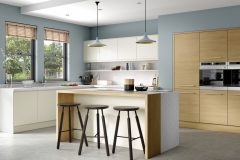 Strada Matte Porcelain & Tavola Light Oak