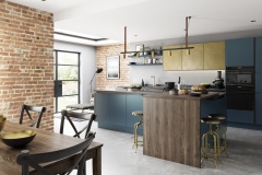 Zola Matte Blue & Ferro Brass