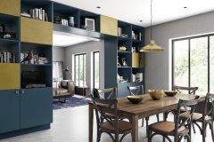 Zola Matte Blue & Ferro Brass