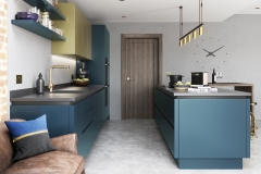 Zola Matte Blue & Ferro Brass