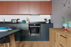 Zola Matte Marine & Ferro Copper with Rezana Light Oak